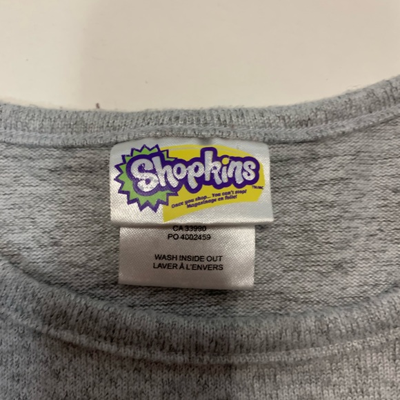 Shopkins Style Sweater with Gold Sequin Detailing on the Shoulders Size 7/8 - Picture 2 of 5